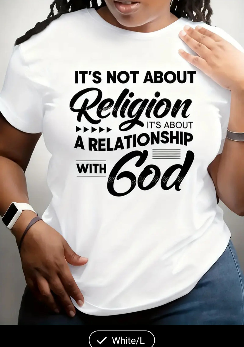 Womens letter print T shirt