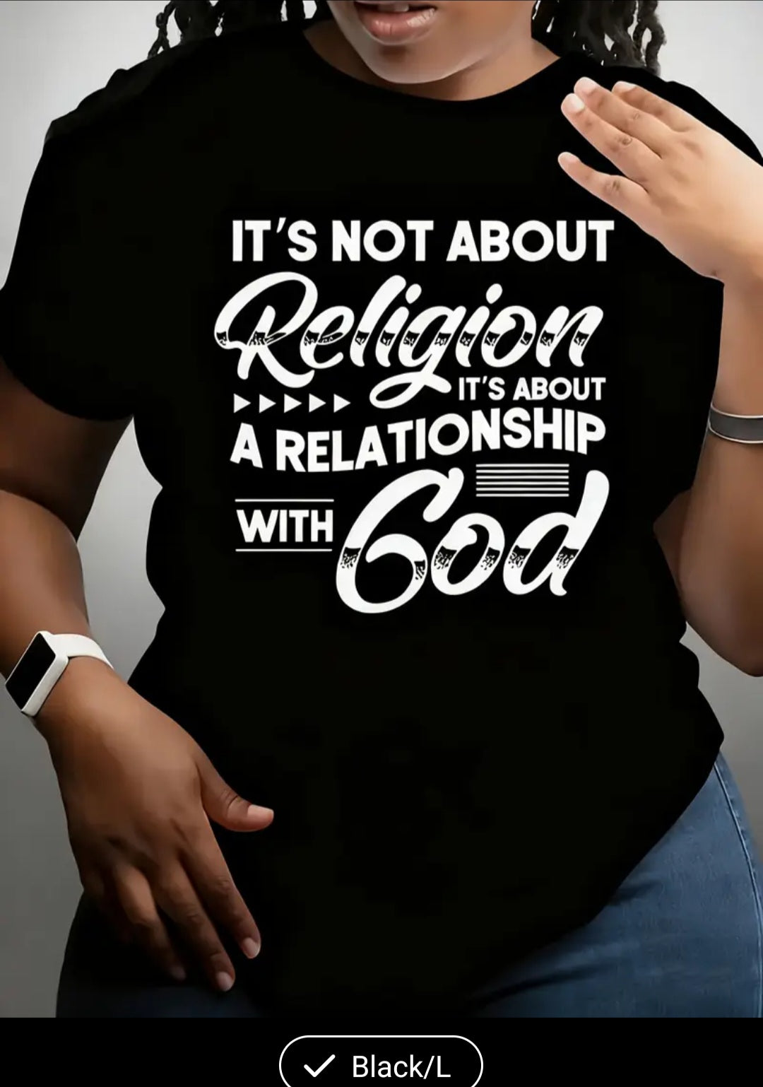 Womens letter print T shirt