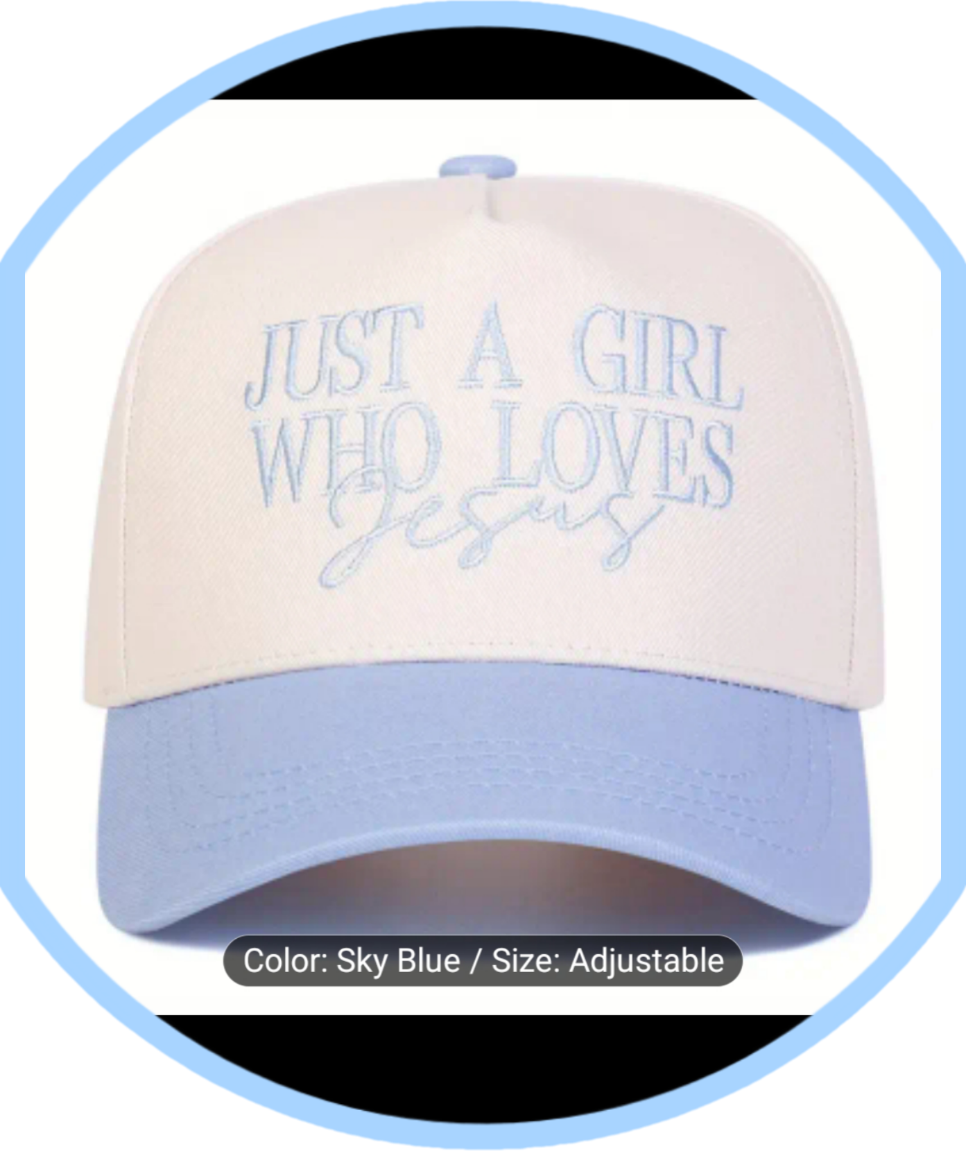 Just a girl who ❤️ Jesus cap