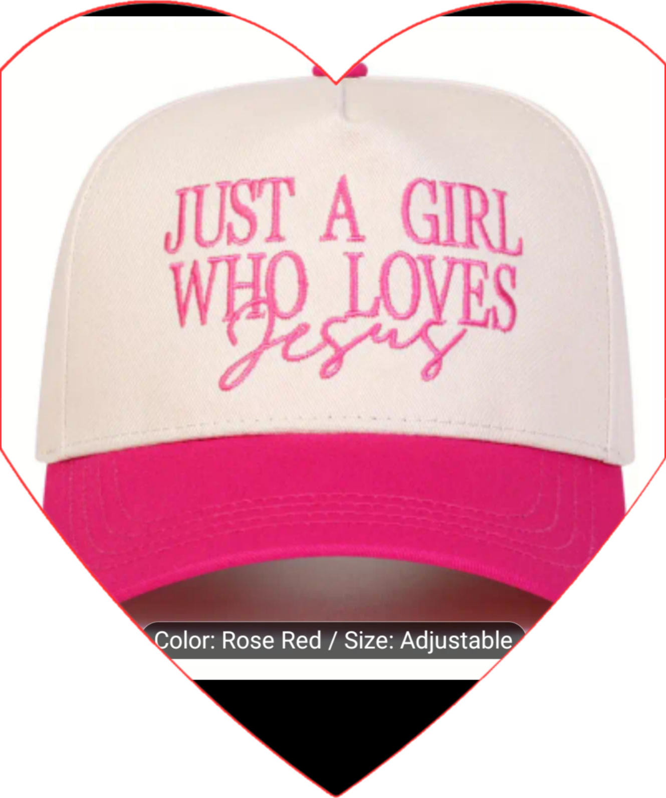 Just a girl who ❤️ Jesus cap
