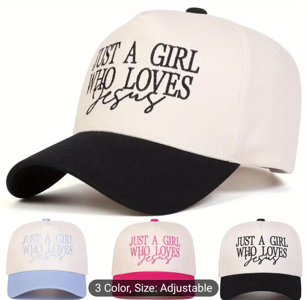 Just a girl who ❤️ Jesus cap