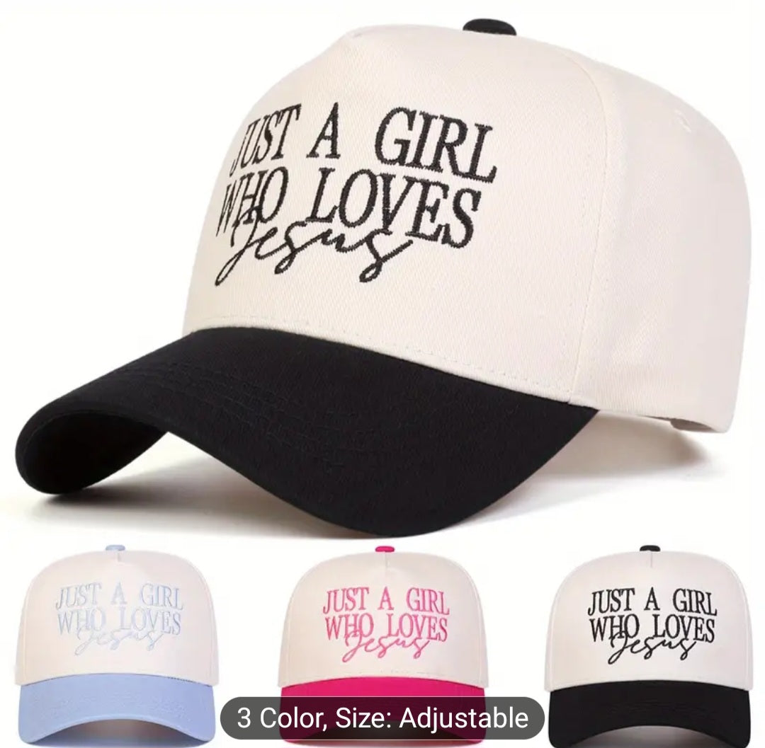 Just a girl who ❤️ Jesus cap