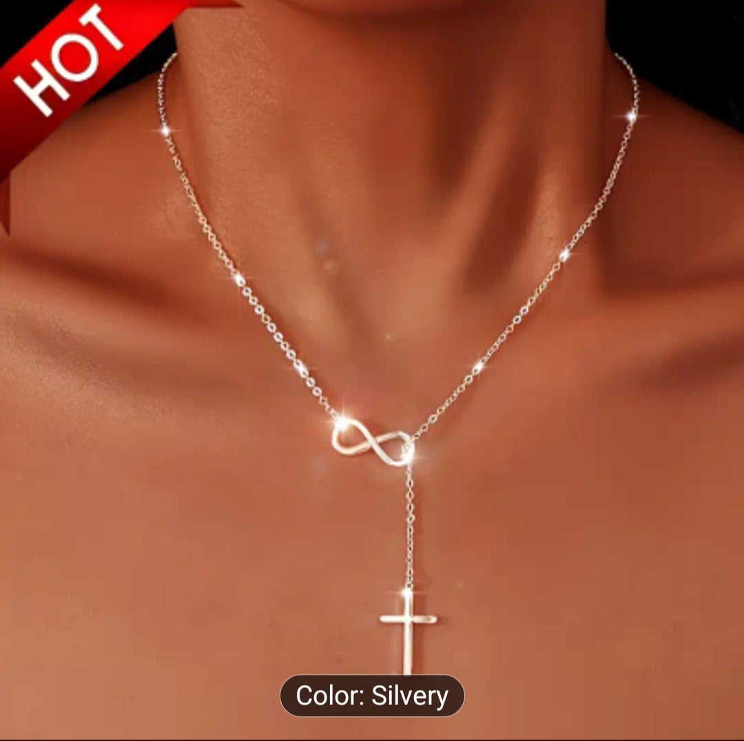 Infinity cross Necklace