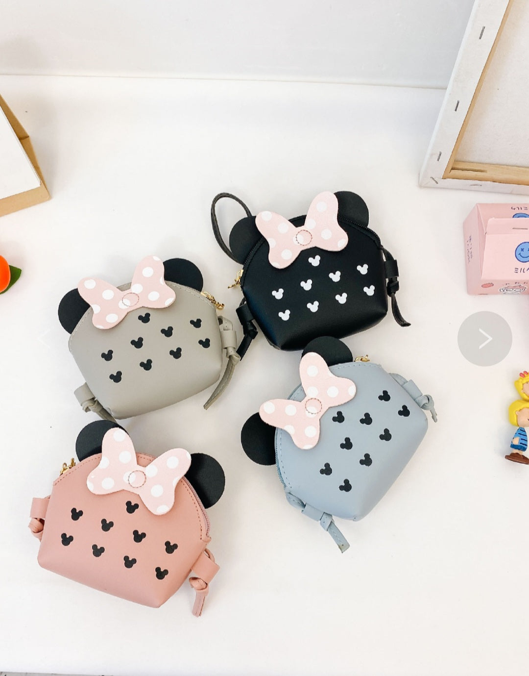 Little girls pu leather crossbody purse